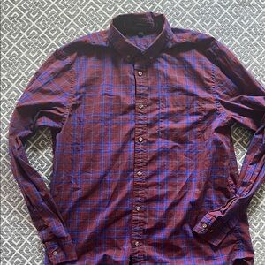 Banana Republic Red and Blue Checkered Shirt